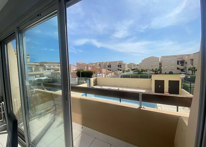 Apartamento 2p Avec Piscine, Terrasse Et Parking Privé à - Fr-1-326-800 Marseillan (Herault)