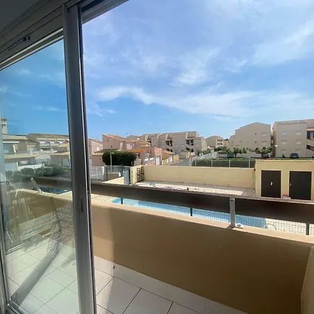 Apartment 2p Cabine Avec Piscine, Terrasse Et Parking Prive A - Fr-1-326-800 Marseillan (Herault)